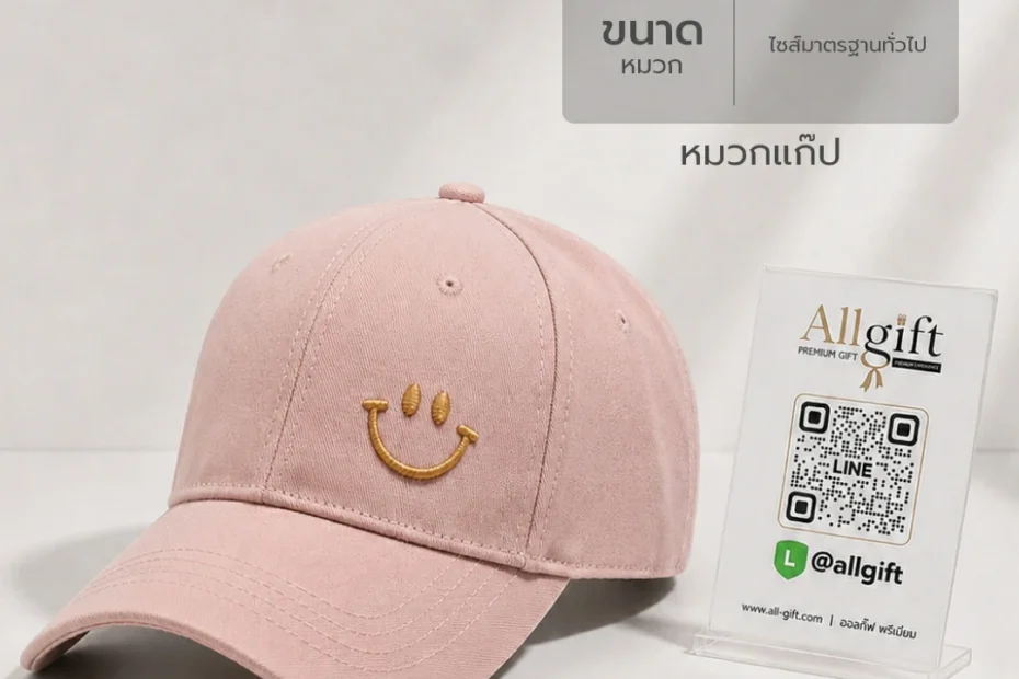 หมวกแก๊ปของพรีเมี่ยม สำหรับโปรโมชั่นและการตลาด