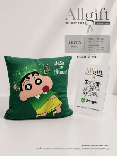 หมอนผ้าห่มอเนกประสงค์ รับผลิต OEM พร้อมปักโลโก้